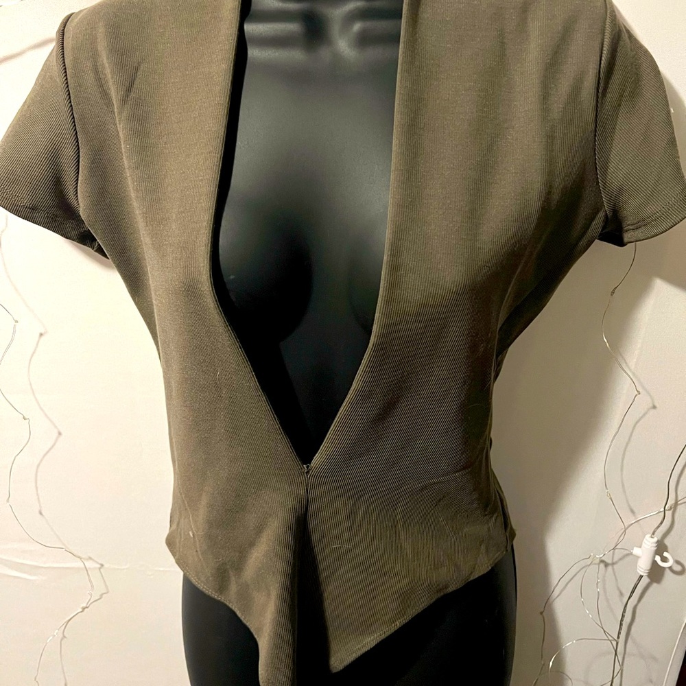 Deep V body suit